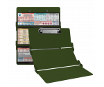 WhiteCoat Clipboard® Trifold - Army Green Anesthesia Edition